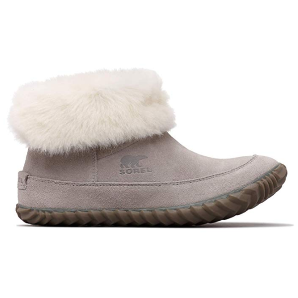 Sorel Women's Out 'N About Slipper Booties (Chrome Grey/Natural)