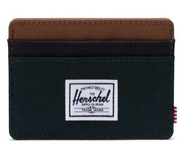 Herschel Charlie RFID Wallet #10360-04981(Scarab/Black/Saddle)