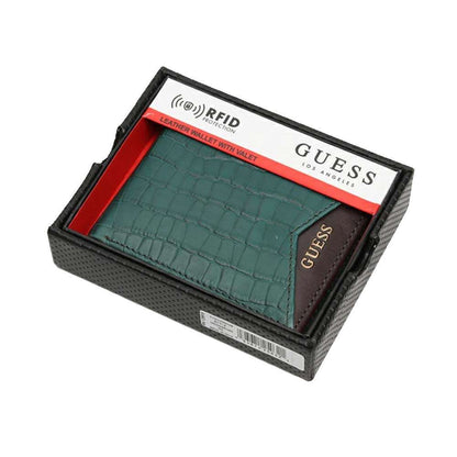 Guess Men's Leather Slim Bifold Wallet 